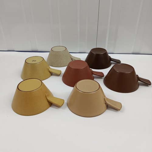 Vintage handled soup bowls - soup, x7
