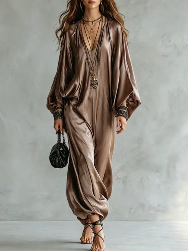Women shiny loose - women's,