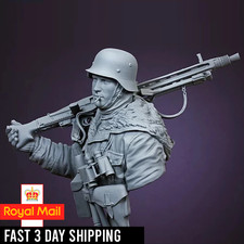 Resin Model figure Bust, 1/10 Infantry in WWII, GK, WW2 Military theme, Unass...