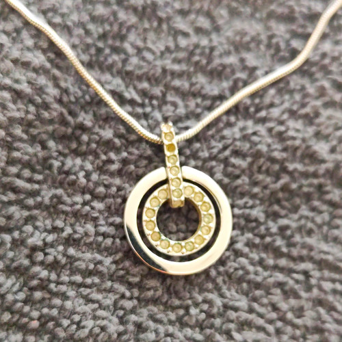 Silver tone clear crystal - clear,