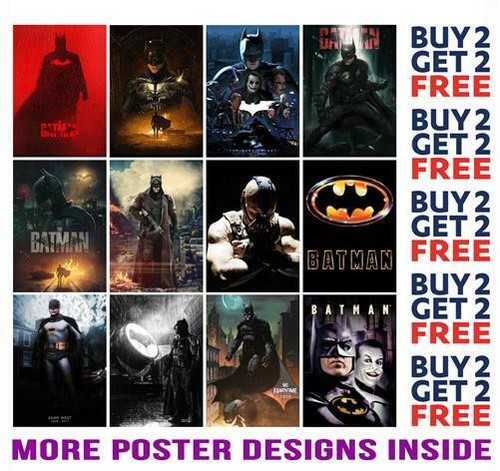 The batman poster art print - batman,