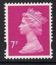 Y1673 U157B  7p Magenta Unmounted Mint GB Machin