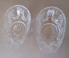 VINTAGE GLASS AVOCADO DISHES -