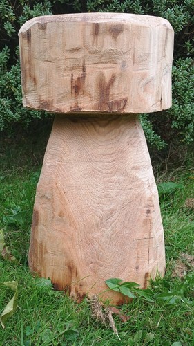 Wooden mushroom toadstool