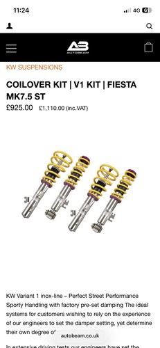 Ford fiesta st180 suspension - ford,