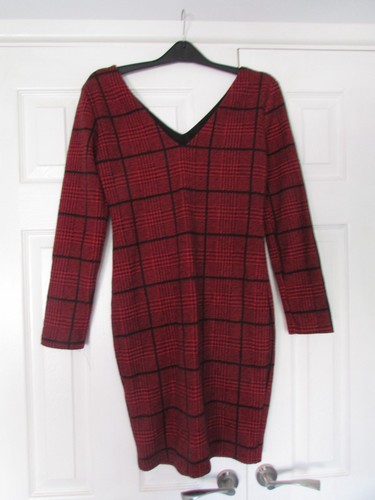 Size tartan long sleeve red - size,