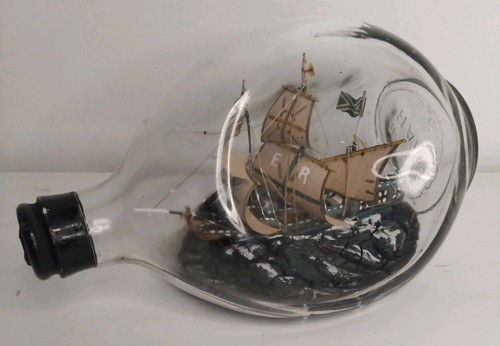 Vintage ship bottle - a,