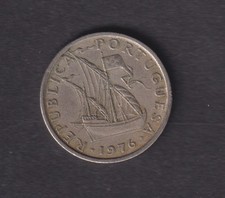 PORTUGAL - 1976 5 Escudos Coin