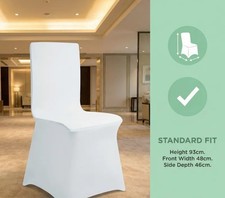 100 x White Spandex Chair