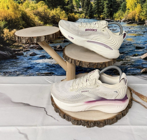 Brooks women white purple - women's,
