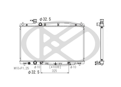 Radiator engine cooling fits - radiator,