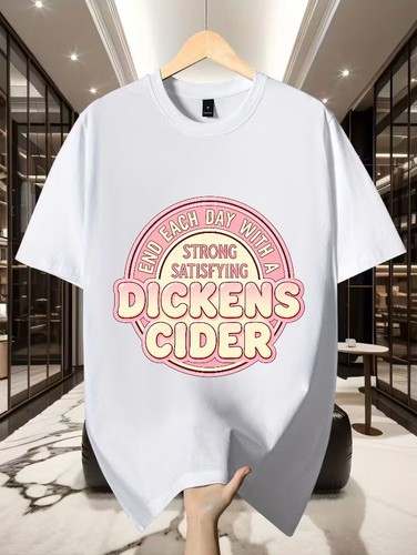 Dickens cider pun shirt mens - cider,