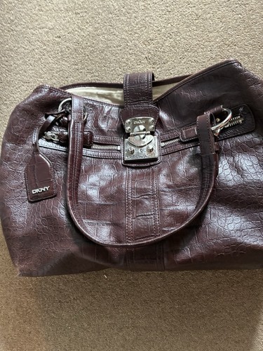 Dkny brown croc - brown,