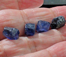 4pcs natural blue sapphire - 4pcs,