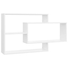 vidaXL Wall Shelf White 104x20x58.5cm Engineered Wood
