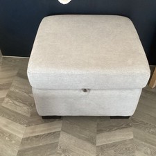  Footstool storage DFS Burley Range Grey Fabric
