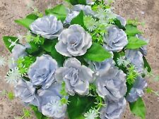 Joblot of 100 pcs SILVER COLOUR  artificial single ROSE flowers  new wholesale
