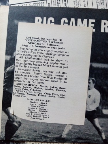 El80 ephemera 1970 football - el80,