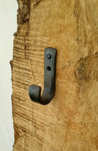 Hand forged hook - forged,