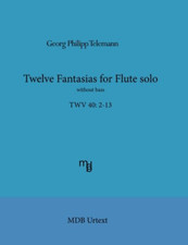 Telemann twelve fantasias - twelve, for