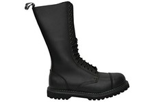 Grinders King CS Black 20 Hole Men's Ladies Safety Cap Steel Toe Boots Leather