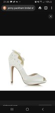 Size 6 Jenny Packham beautiful wedding shoes. Ivory