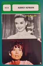 British Belgian Actress Audrey Hepburn French Film Trade Card