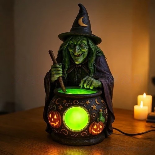 Halloween witch lamp gothic - halloween,