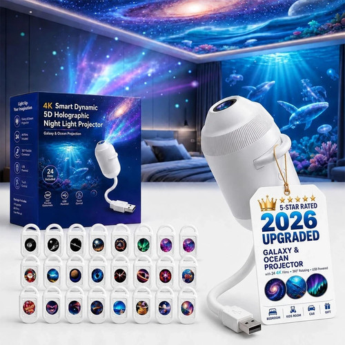 Portable led galaxy ocean - 4k,