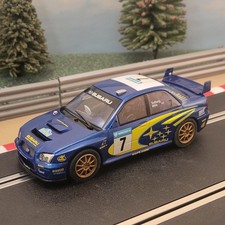 Scalextric 1:32 Car - C2587 Subaru Impreza WRC Solberg #7 *LIGHTS* #Q