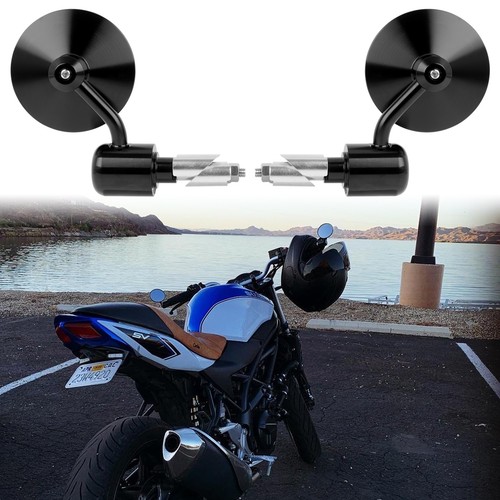 Round motorcycle bar end - round,