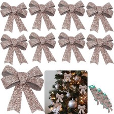 9Pcs Rose Gold Glittered Shiny