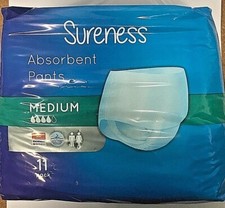 Sureness Absorbent Incontinence Protect Pants for Men/Women Medium XL Large Pads