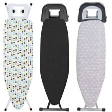 FOLDING IRONING BOARD LIGHTWEIGHT ADJUSTABLE HEIGHT WIDE IRON RACK NON SLIP FEET