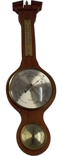 Wooden barometer hygrometer - wooden,