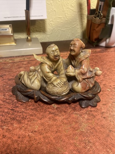 Chinese soapstone happy - chinese,