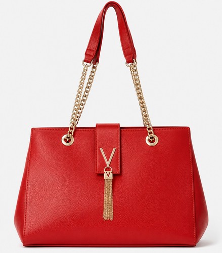 New valentino red devino tote - red,