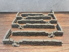 Wargaming Low Stone Wall Set-