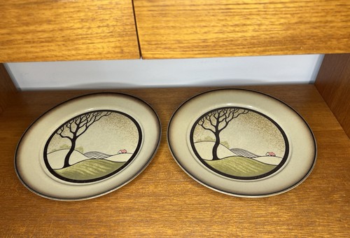 Two denby savoy dinner plates - savoy,