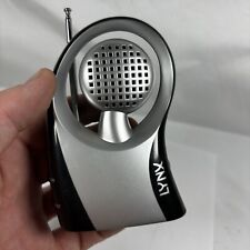 Rare Vintage LYNX Deodorant FM Auto Scan Radio Silver with Antenna Working