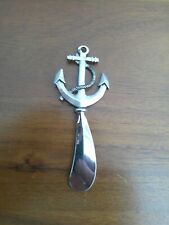 Rare Collector's piece Anchor decorated metal Butter Spreader, 12 cm, VGC