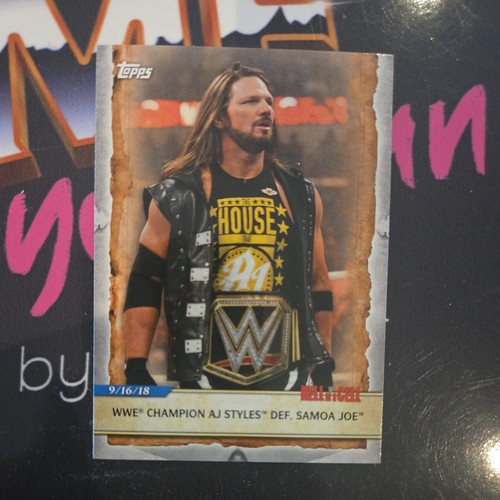 Topps wwf wwe styles - aj,