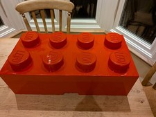 Red LEGO STORAGE BOX 8 STUD
