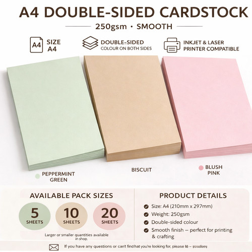 Cardstock 250gsm smooth - cardstock,
