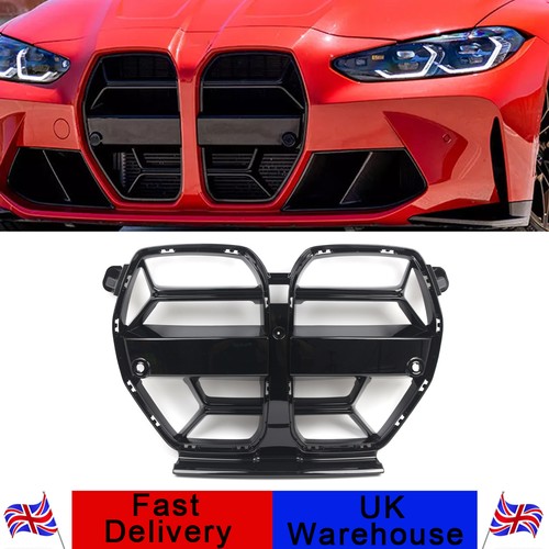 Glossy black front bumper - black,