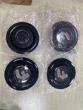 4 pcs ALL BLACK CHROME"F"