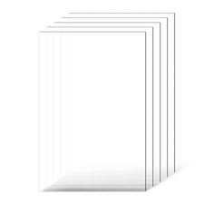 PET/Plexiglass Sheets, 5-Pack
