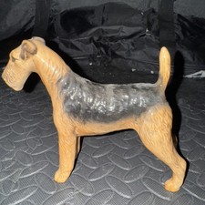 Vintage Ceramic Airedale Terrier Figurine – “Made in England” Collectible