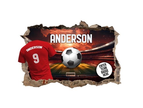 Personalised football bedroom - personalised,