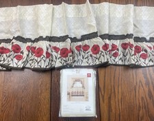 Vtg CHF Industries 2 Red Poppy